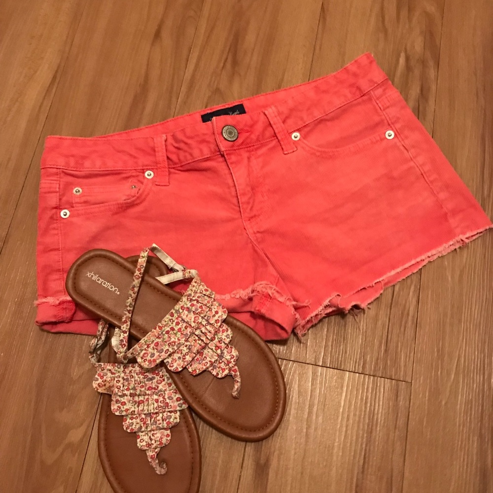 Mini cord shorts